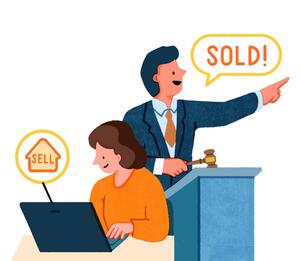 selling at a property auction